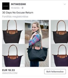 Intimissimi Facebook feltörés