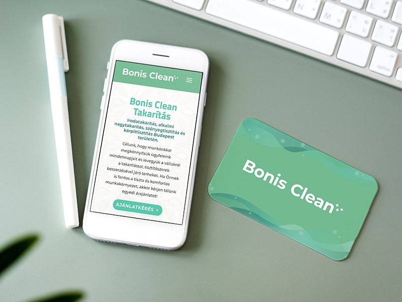 Bonis Clean Takarítás - Brand Design