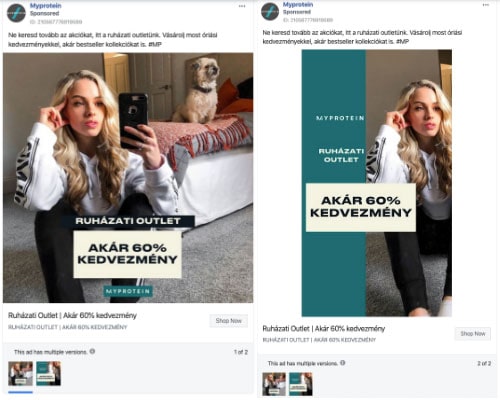Versenytárs FB hirdetések