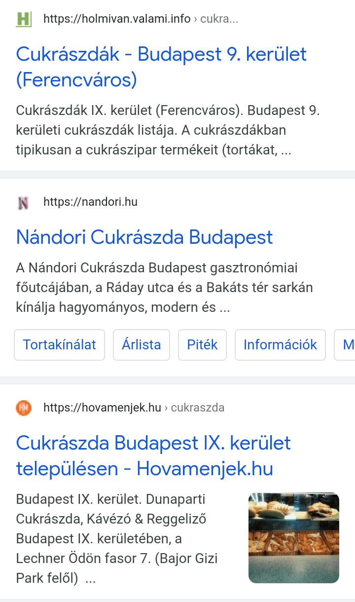 Local SEO organikus találatok