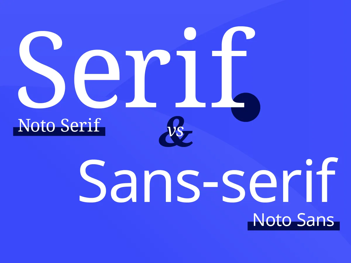 Serif és Sans-Serif betűtípusok
