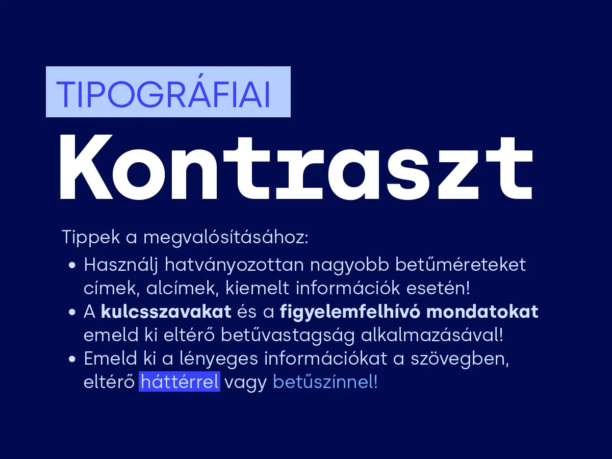 Tipográfiai kontraszt