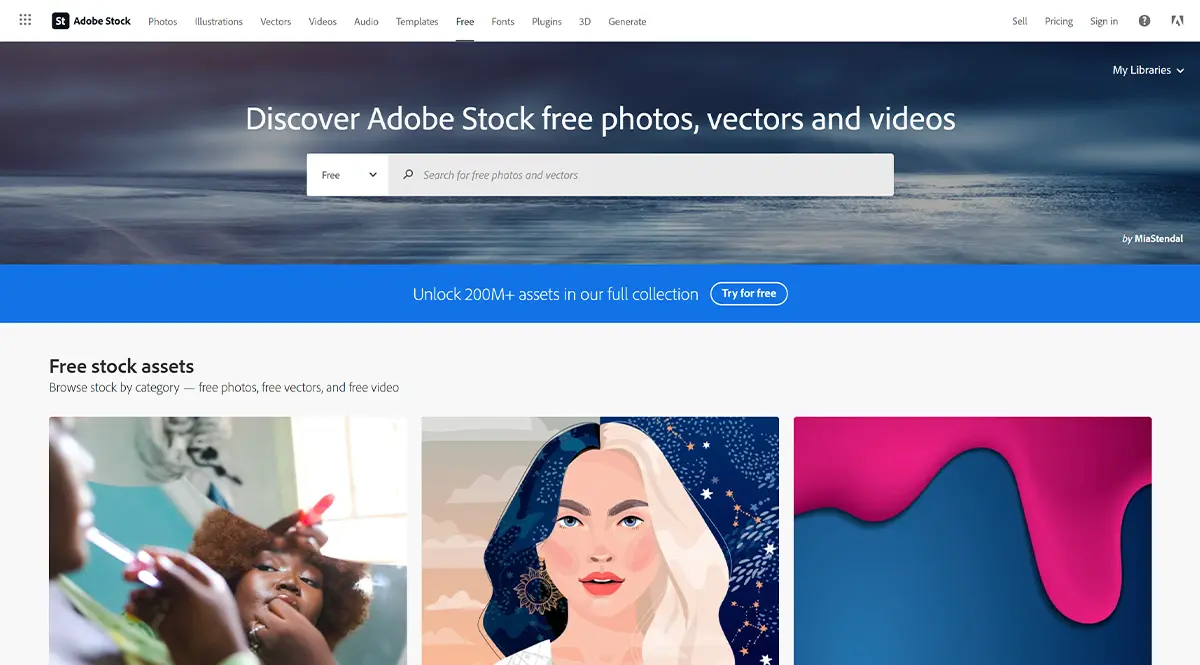 Adobe Stock - Stock weboldal