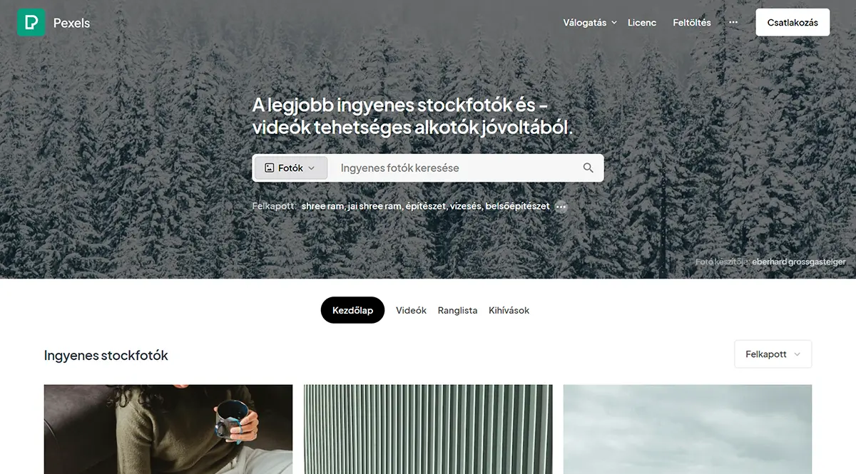 Pexels - Ingyenes stock fotó weboldal